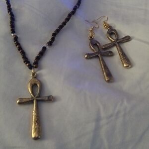 Handmade necklace cross